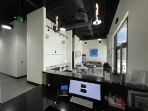 Orthodontic reception and front desk, boss orthodontics Kyle office