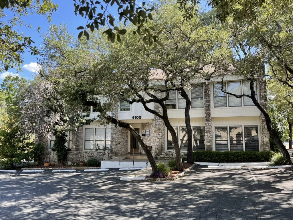 Our Westlake office at 4105 Westbank Drive, across from Westlake High School.
