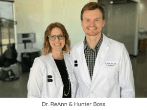 Doctor ReAnn and Hunter Boss, Board Certified Orthodontists, photo in orthodontic office