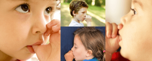 children with a thumb sucking habit