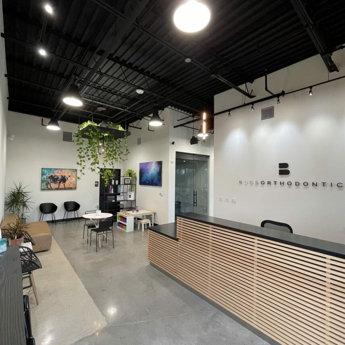waiting room at Boss Orthodontics Bee Cave, Orthodontic office