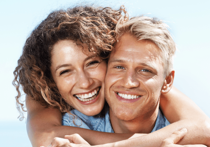 Adult Couple Smiling Adult Couple Smiling